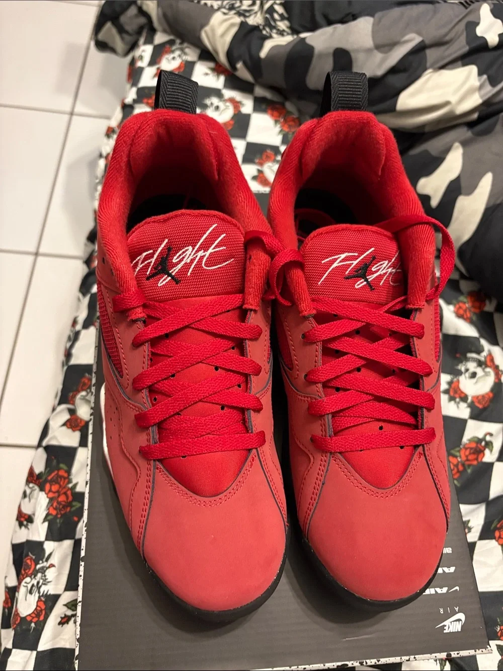 Jordan  MVP 92 Red Low-Top Sneakers with White Jumpman logo New mns sz 8